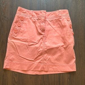 Vineyard Vines Coral Button-Accent Women's Skirt